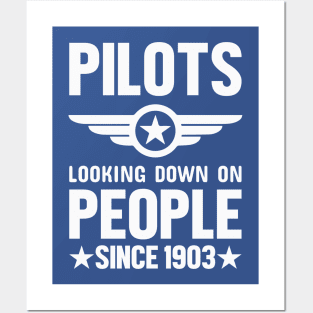 Pilots Looking Down On People: Funny Aviation Posters and Art